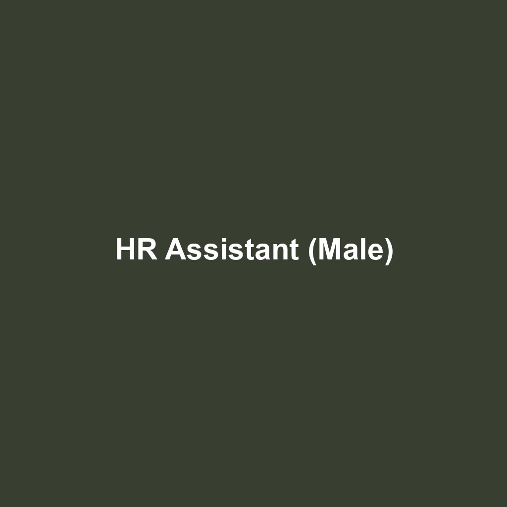 HR Assistant (Male)