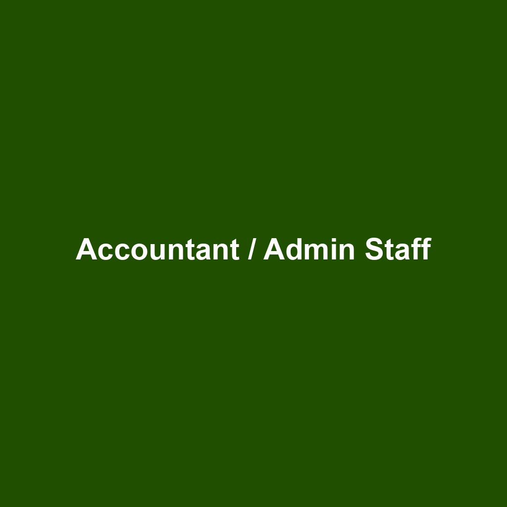 Accountant / Admin Staff