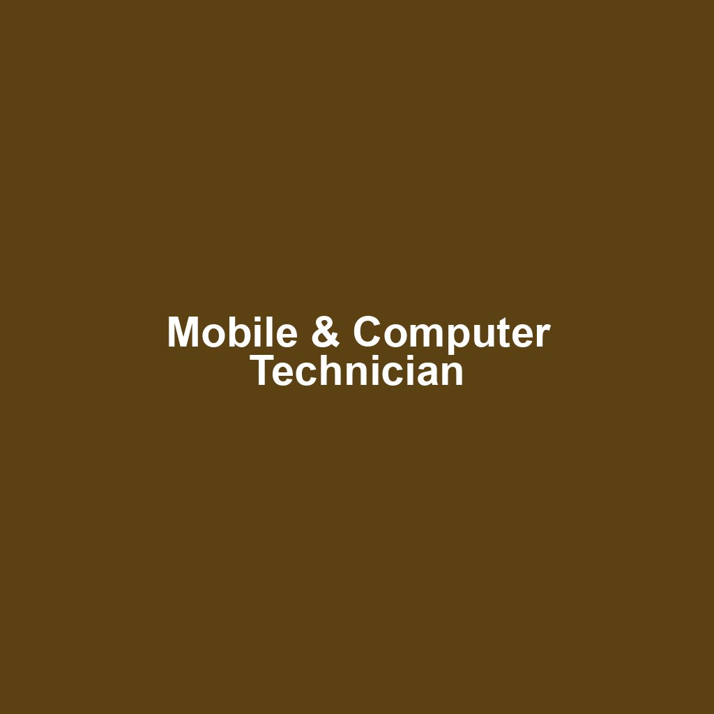 Mobile & Computer Technician