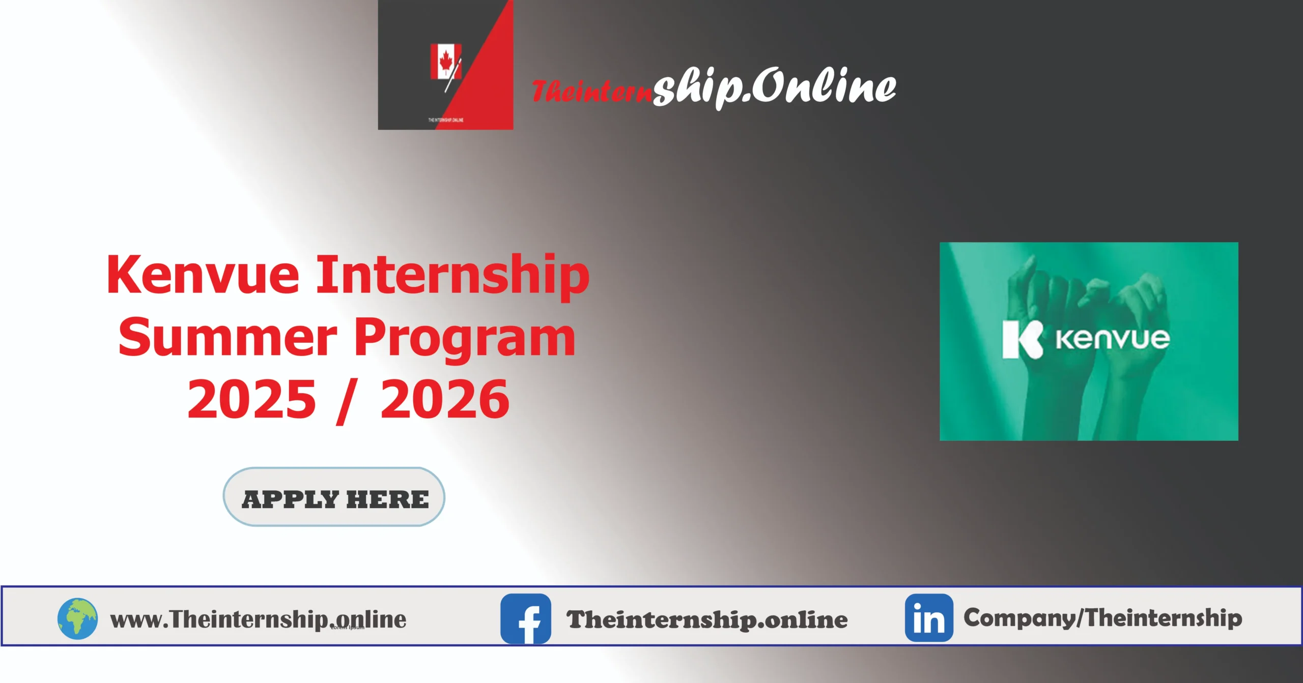 Kenvue Internship Summer Program 2025 / 2026
