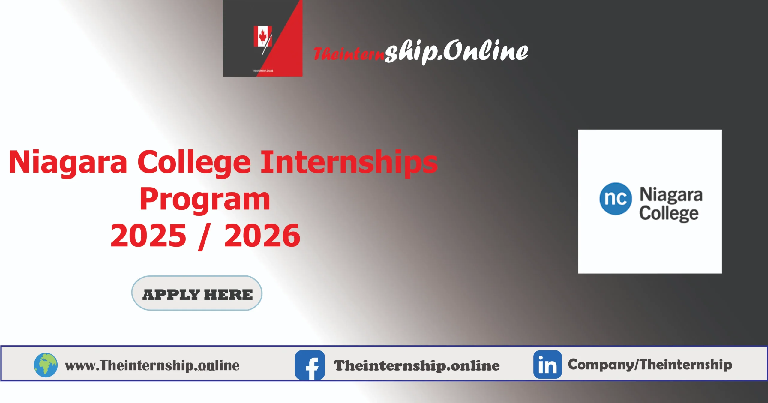 Niagara College Internships Program 2025 / 2026