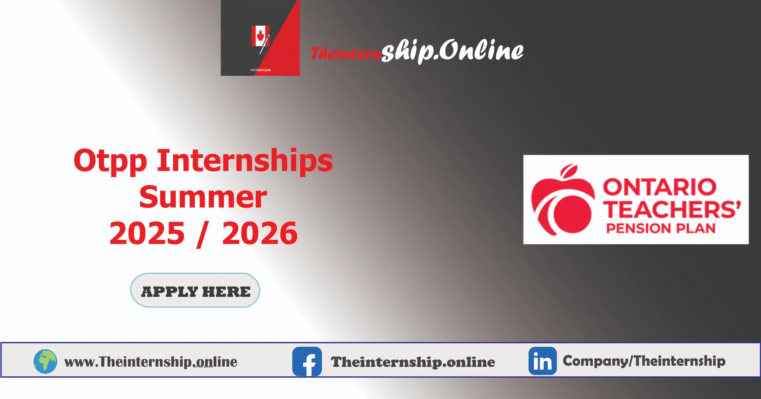 Otpp Internships Summer 2025 / 2026