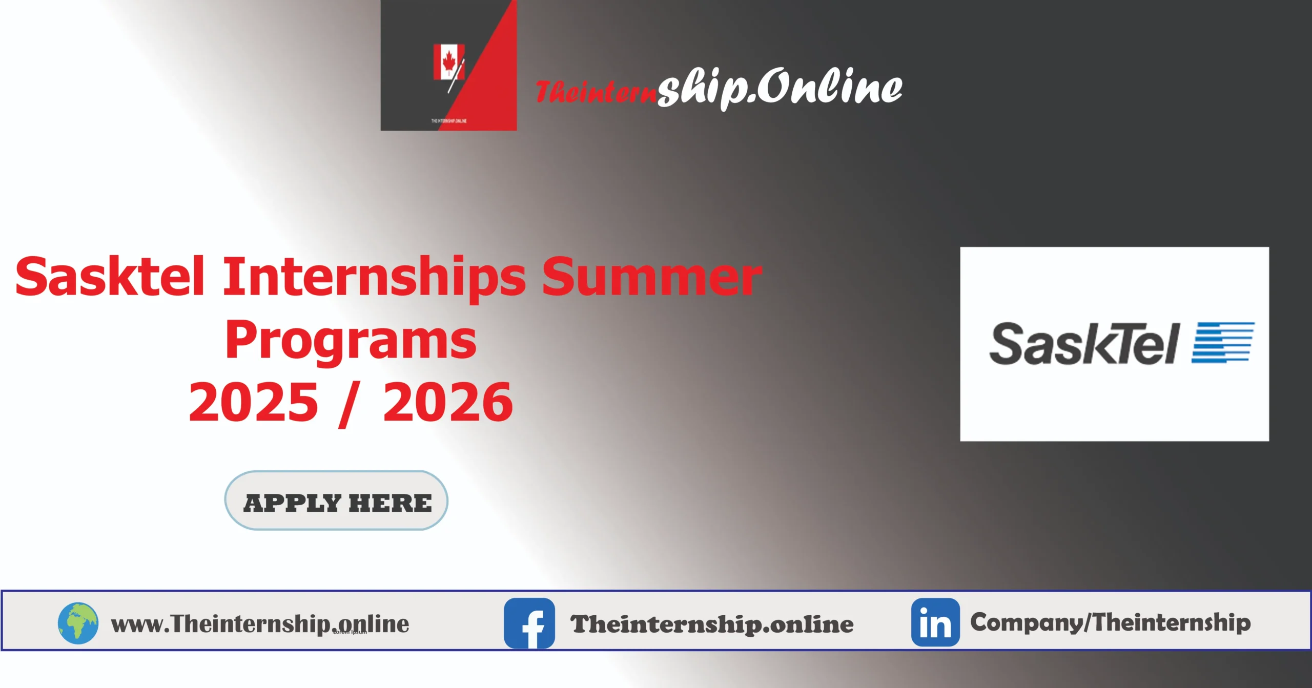 Sasktel Internships Summer Programs 2025 / 2026