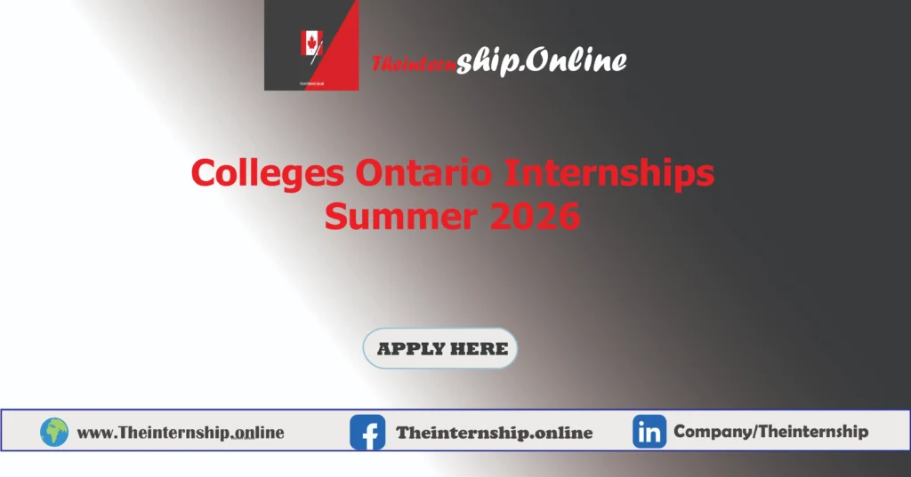 Colleges Ontario Internships Summer | International Students