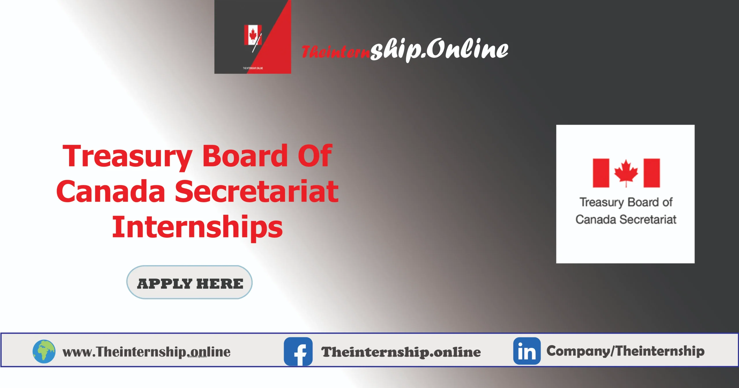 Treasury Board Of Canada Secretariat Internships 2026